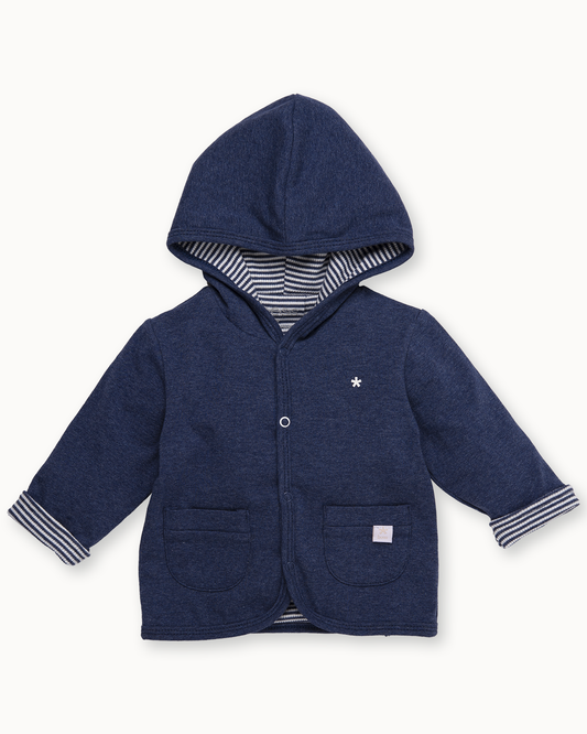 Donkerblauw capuchonvest | Blue
