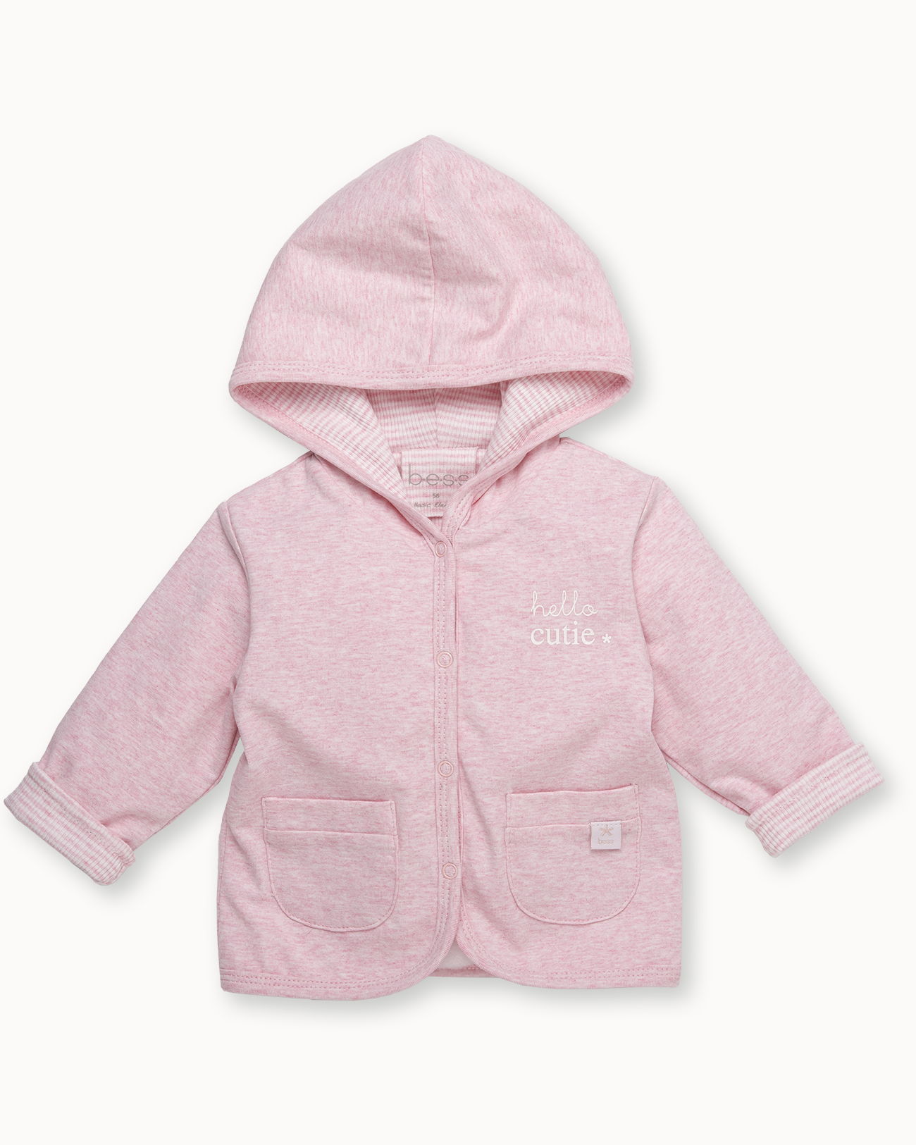 Roze capuchonvest | Pink