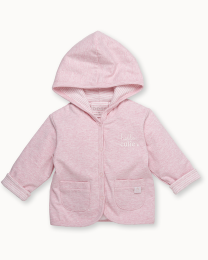 Roze capuchonvest | Pink