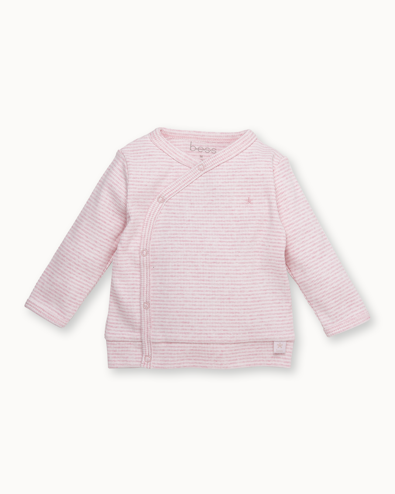 Roze overslagvest | Pinstripe Pink