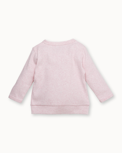 Roze overslagvest | Pinstripe Pink