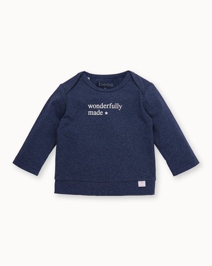 Donkerblauwe longsleeve | Blue