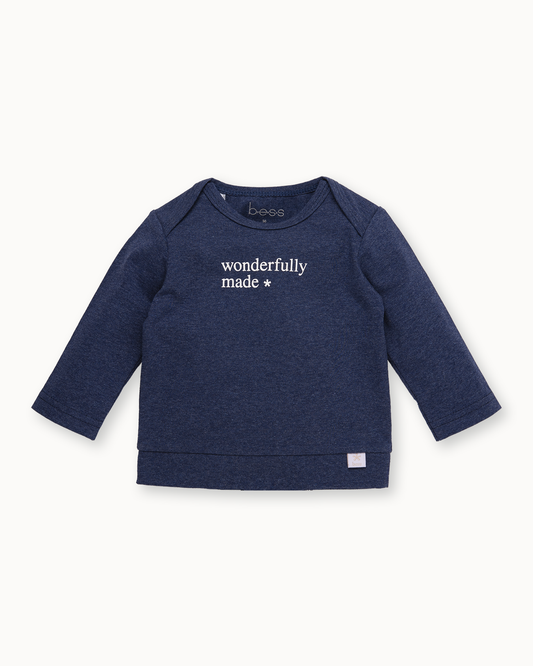 Donkerblauwe longsleeve | Blue