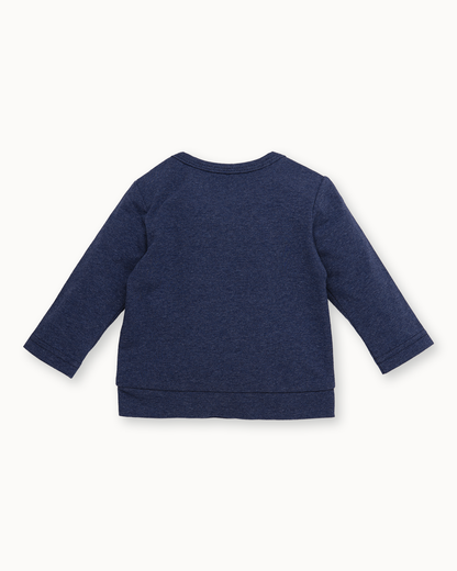 Donkerblauwe longsleeve | Blue