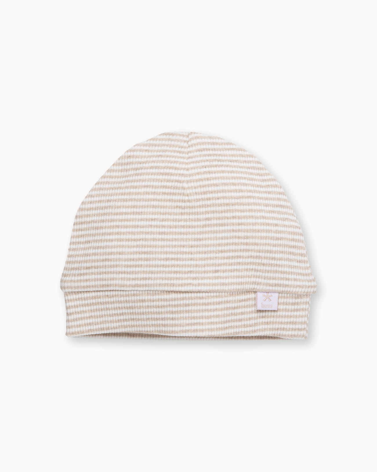 Beige gestreepte muts | Pinstripe Sand