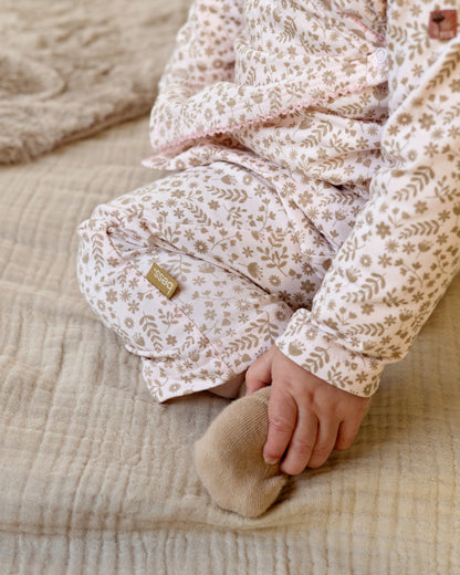 PANTS | AOP Pink Leaves
