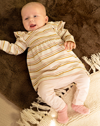 DRESS | AOP Pink Stripe