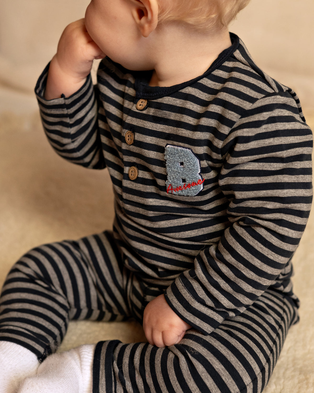 SHIRT | AOP Taupe Stripe