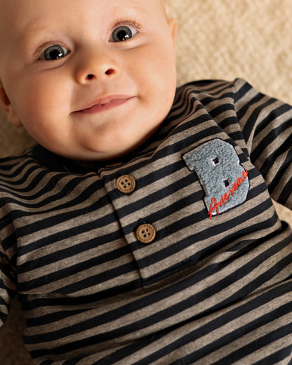 SHIRT | AOP Taupe Stripe