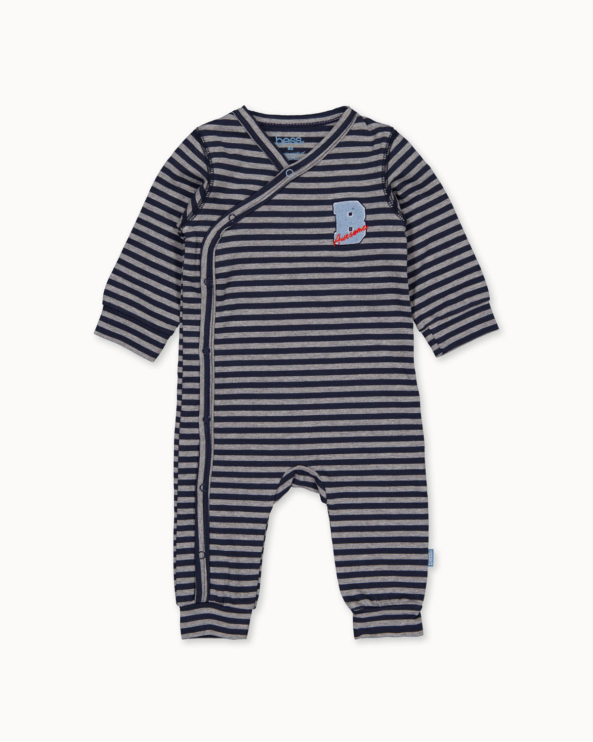 PLAYSUIT | AOP Taupe Stripe