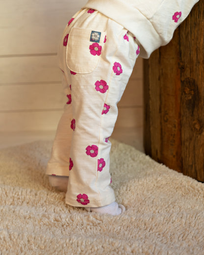 Pants | AOP Pink Leaves